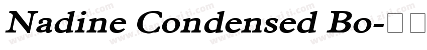 Nadine Condensed Bo字体转换